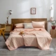 Розовая нефритовая средняя полоса (100%хлопковое одеяло)