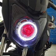Ống kính Yamaha YBR150 Tianjian 150 EFI 2.0 JYM150-6 đèn pha Xenon đèn Angel eye - Đèn HID xe máy