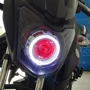 Ống kính Yamaha YBR150 Tianjian 150 EFI 2.0 JYM150-6 đèn pha Xenon đèn Angel eye - Đèn HID xe máy đèn xe máy siêu sáng