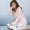 Bộ đồ ngủ mùa xuân và mùa thu nữ mới Hàn Quốc áo len dài tay cotton dài tay tươi tắn và đáng yêu váy ngủ big size