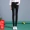 Quần dài màu đen phiên bản dài của quần ống quần size lớn eo cao mặc quần legging dài quần nữ siêu dài quần thể thao nữ