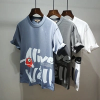 Японская летняя брендовая трендовая футболка для отдыха, короткий рукав, оверсайз