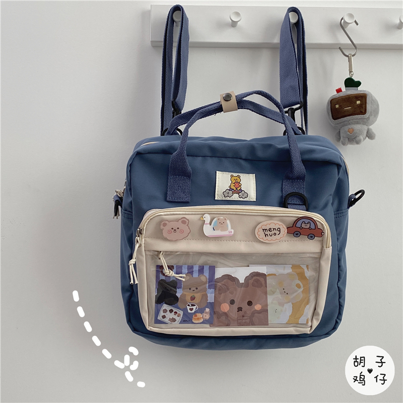 Navy Bluesolar system Harajuku Academic atmosphere lovely girl student Inclined shoulder bag female the republic of korea ins Retro campus Versatile The single shoulder bag