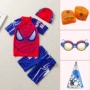 Áo Tắm trẻ em Trai Chia Boxer Vừa và Nhỏ Trẻ Em của Thủy Triều Phim Hoạt Hình Spider-Man Boy Spa Kem Chống Nắng Bơi Phù Hợp Với Han đồ bơi be trai 12 tuổi