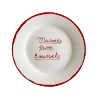 7 -INCH Red Law Text Letter Plate 1