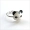 Panda Wenchuang Hall Tứ Xuyên Thành Đô Lưu niệm Quà tặng ở nước ngoài Panda Ring Ring Khóa trẻ em Trang trí - Nhẫn nhẫn cưới bảo tín minh châu