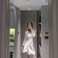 Летняя белая рубашка, дизайнерское платье, приталенный корсет, юбка, тренд сезона