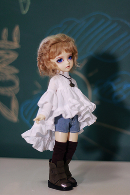 taobao agent BJD baby clothing 1/6 white cotton skirt set ~ is a suit ~ 2 types ~ send a scarf