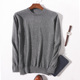 100% áo len cashmere nguyên chất nam cổ tròn cơ sở thanh niên áo len xu hướng Hàn Quốc áo len rộng kích thước lớn dày - Áo len