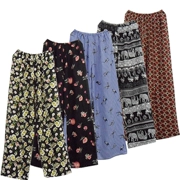 Đồ ngủ phụ nữ mùa hè bông lụa pajama quần quần bông nhân tạo lỏng thường mỏng phần kích thước lớn bông lụa mặc nhà quần