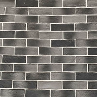 Мягкая фарфоровая печь становится зеленой кирпичной наклейкой 1 см. Склейк 0,9 квадратных метров