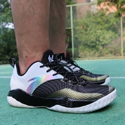 Giày bóng rổ Anta Giày nam 2019 mùa hè mới Thompson muốn giày thể thao điên một cú sốc thấp để giúp giày bóng rổ - Giày bóng rổ