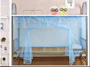 Ký túc xá sinh viên mã hóa trắng chống bụi muỗi net giường đơn bunk bed vuông top 1 m 1.2 M 1.5