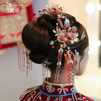 Аксессуар для волос для невесты, красное ханьфу, комплект, коллекция 2021, китайский стиль
