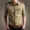 2018 mới. Mùa xuân và mùa hè áo sơ mi nam thanh niên giản dị Slim Hàn Quốc của đồng phục quân đội áo sơ mi cotton kinh doanh