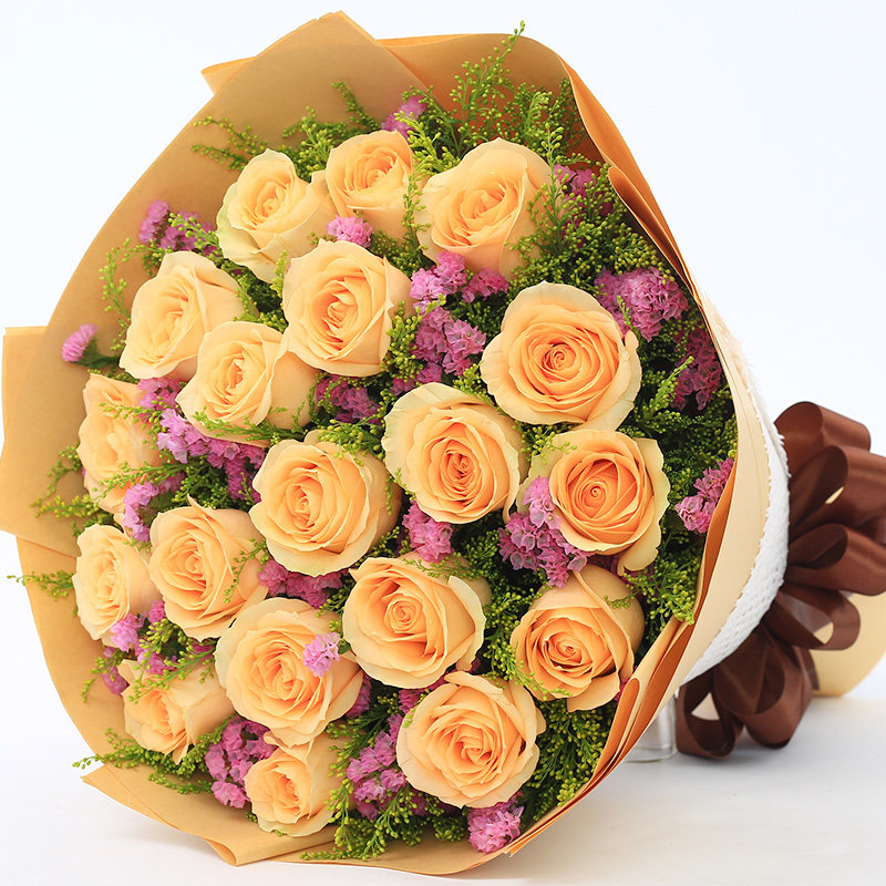 11朵玫瑰花北京鲜花速递生日送花上海深圳鲜花店广州北京同城配送