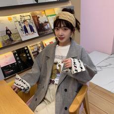 （售价不低于70元）实拍实价 8328# 韩版双排扣翻袖百搭西服外套