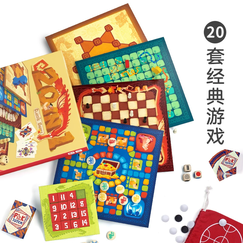 Xibao Dad giới thiệu TOI trò chơi cờ vua đa năng 20 trong 1 trò chơi giáo dục dành cho trẻ em - Trò chơi cờ vua / máy tính để bàn cho trẻ em