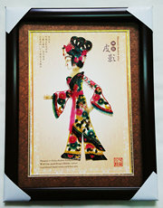 Театр теней 22厘米带镜框皮影 才气皇贵妃 旅游纪念品 客户挂饰