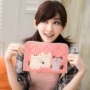 Đài Loan nhập khẩu 啵啵 mèo 120344 dễ thương ba mèo mẹ bé giấy chứng nhận tài liệu đặt túi mảnh vỡ túi đeo chéo nữ hàn quốc