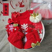 Hộp quà sơ sinh phù hợp với bé quần áo mùa thu và mùa đông Quần áo sơ sinh bò cho bé cung cấp quà tặng bông ý tưởng Giáng sinh
