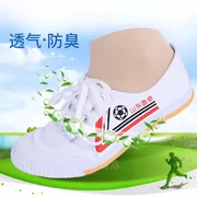Cổ điển Sơn Đông Lutai theo dõi và lĩnh vực giày thể thao chạy giày nam theo dõi và lĩnh vực giày non-slip khử mùi trắng bóng giày thể thao trường họp