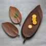 Thu hồi gỗ handmade Bắc Mỹ đen walnut tấm gỗ lá rắn gỗ trái cây sáng tạo khay đĩa trái cây khay trà đũa gỗ mun