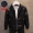 Boy plus nhung leather 2018 mùa đông quần áo trẻ em trẻ em phiên bản Hàn Quốc của áo khoác da trong áo khoác bé trai màu đen dày