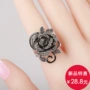 Thời trang châu Âu và Mỹ retro hoa hồng ngón tay đeo nhẫn nữ phiên bản Nhật Bản và Hàn Quốc của cá tính trang trí nhẫn phóng đại trang sức thủy triều kích thước lớn nhẫn cặp
