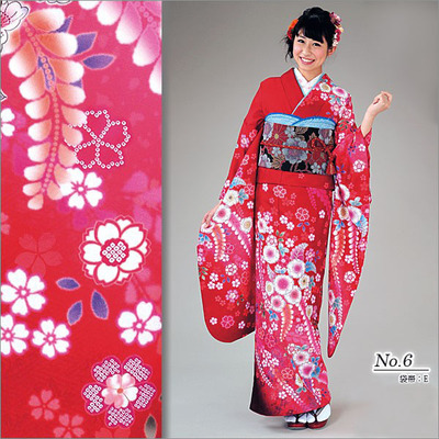 taobao agent New 2019 new Japanese formal dressing kimono citrus cream permeates 18 colors to visit big Zhen sleeves
