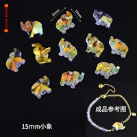 Светло -зеленый 15 -миллиметровый маленький слон 1