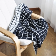Nordic đan bông chăn bông chăn hai mặt sofa hình học chăn giải trí máy lạnh chăn ngủ trưa chăn của mùa thu và mùa đông chăn - Ném / Chăn