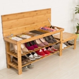 Стул для обуви для Nanzhu носят туфлю для хранения хранения табуретки, набор табуреток пастырное сплошное дерево