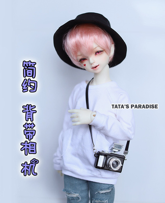 taobao agent Props suitable for photo sessions with accessories, suspenders, camera, scale 1:6, children's clothing, simple and elegant design