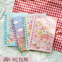Lipko Jun Qi Girls Coil Horizontal Line Ноутбук A5 Цветная страница иллюстрация дневники, Fengbenzi