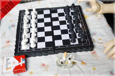 taobao agent 1/6-1/4-1/3 international chess and card mini chessboard BJD, OB and other dolls