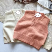 Áo vest nữ 2019 thu đông 2018 phiên bản mới của Hàn Quốc chất liệu len mịn đan len tay áo hoang dã - Áo ghi lê