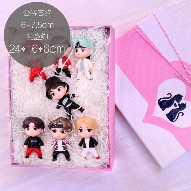 A Set Of Black Cat Powder Gift Boxnew pattern Bulletproof Youth League periphery Garage Kit Blind box doll the republic of korea popularity men's team event Star image Model Small ornament