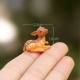 Dễ thương mô phỏng động vật bằng nhựa phim hoạt hình hươu cao cổ sika hươu rêu tiểu cảnh cây cảnh trang trí đồ trang trí