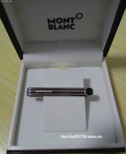 正規品 メンズ ギフトカウンター 正規品 モンブラン Montblanc オニキス ストライプ ネクタイピン ステンレススチール