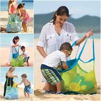 Детская пляжная вместительная и большая игрушка, сумка для хранения для ванны для игр в воде, набор инструментов для игры с песком для плавания, большой мяч