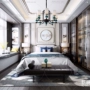 Trung Quốc giường gỗ rắn giường chính giường đôi 1,8 m giường 1,5 m ánh sáng sang trọng giường đồ nội thất giường 662268 - Nội thất khách sạn kệ gỗ tivi