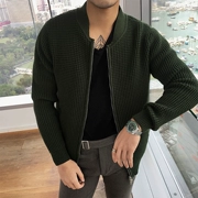 Mustache shop đan áo len ngắn mùa thu 2018 áo khoác mới dày nam phiên bản Hàn Quốc của xu hướng Slim đẹp trai