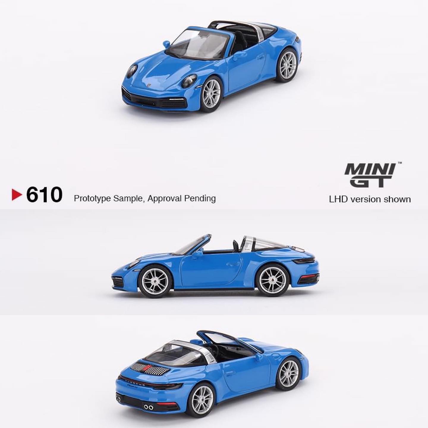 ミニカー MINI GT Porsche 911 Targa 4S Gentian Blu MINI GT 1:64 Porsche 911 Targa 4S Gentian Blue Metallic Model Car