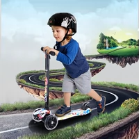 Unili trẻ em ba bánh xe tay ga có thể nâng đèn flash bốn bánh mét cao xe đạp xoắn xe 3-10 tuổi xe đẩy em bé xe trượt cho bé