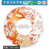 Градиент цветов гибискуса апельсин