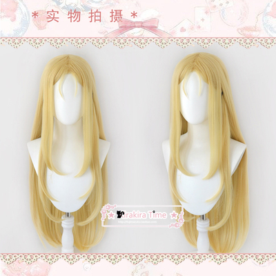 taobao agent [Kiratime] Summer reappearing small boat cosplay cosplay wig golden long straight style hair