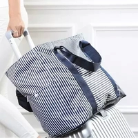 Xách tay gấp túi du lịch không thấm nước túi du lịch nữ công suất lớn ngắn khoảng cách hành lý xách tay túi có thể được thiết lập xe đẩy hành lý va li kéo