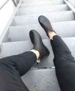 Giày đi mưa của phụ nữ Hàn Quốc không thấm nước ngắn dành cho người lớn