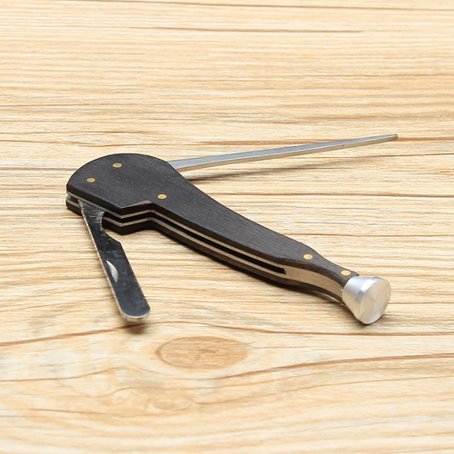 Черная древесина из нержавеющей стали Санхейн одна гладкая сталь -стальная сталь 3 -1 -1 нож для дымового ножа металлический проход